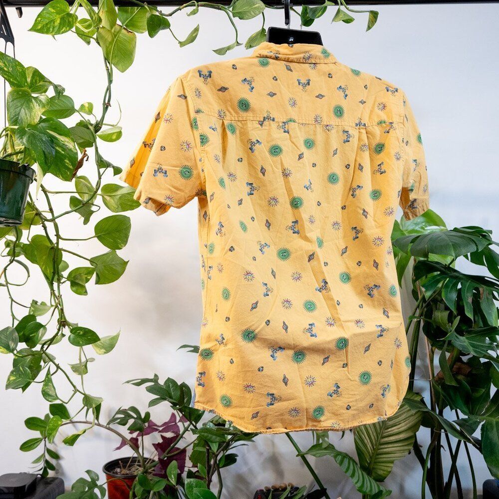 Eldon Retro Psychedelic Button-Down Shirt, Eye Pa… - image 7